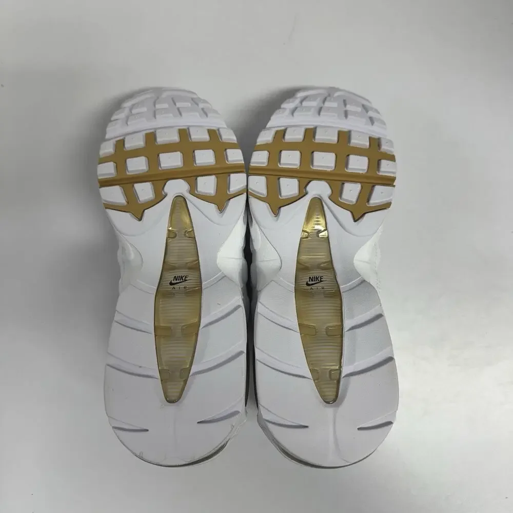 Nike Air Max 95 OG White Metallic Gold IB1667 101 Size 8 Men Mesh Runner Chucky
